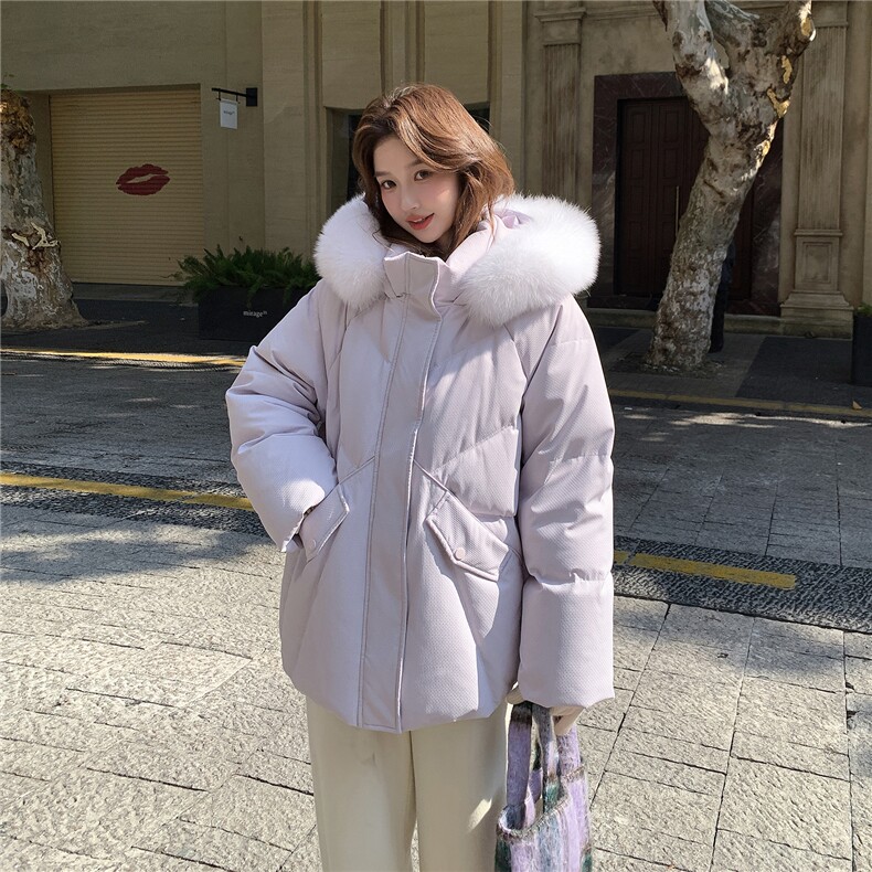 大货已出！2026新款原创新标90白鸭绒提花面料羽绒服Y36P335控495,女装羽绒服,2D009