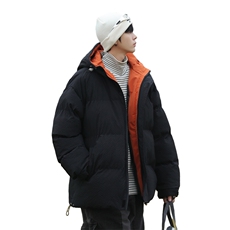 山系风连帽羽绒棉服冬季日系玉米格加厚棉袄外套A436-8879-P105，男装棉衣，电商A436