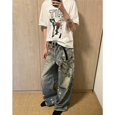 【套图1】903-AK91-特P70【98】S-3XL印花牛仔裤！2，男装牛仔裤，星座903