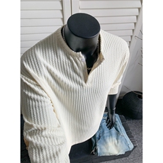 XZ809A/HL01/常规P45/控58/加绒P55/控68亨利领长T恤卫衣打底衫，男装T恤，星座809A(原222-1)