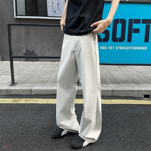 冰丝弹力薄款休闲运动西裤美式潮流高个子微喇裤504-K893-P35控59图片