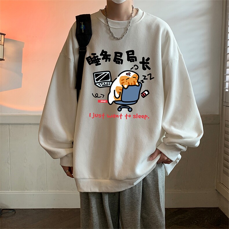 圆领卫衣男超大码胖子肥佬大号长袖t恤S6447-P28图片