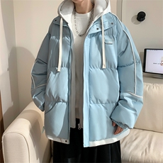 棉衣男冬季港风宽松假两件连帽休闲学生棉服MD8888-P90(抖音勿上，男装棉衣，星座214-3