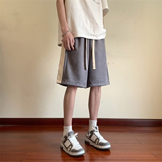 高品质麂皮绒短裤潮流宽松休闲五分裤A161-D916-P35，男装休闲裤，电商A161