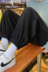 2023夏季新款条纹纯色灯芯绒束脚休闲裤D201-DM98-P40，男装休闲裤，电商D321-1
