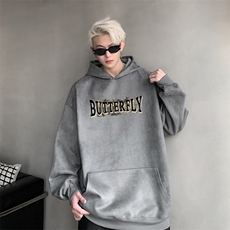420克麂皮绒潮牌重磅连帽卫衣力推大码男XZ517A-2-JP9904-P55，男装卫衣，星座517A-2