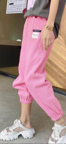 贴标卫裤，女装休闲裤，LL+
