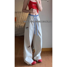 【网图现货】美式宽松潮流休闲直筒裤K3508/P36，女装休闲裤，星座205-3