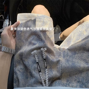 日系简约百搭时尚新款短裤男士夏季冰丝ins流行潮流K6561-P28图片
