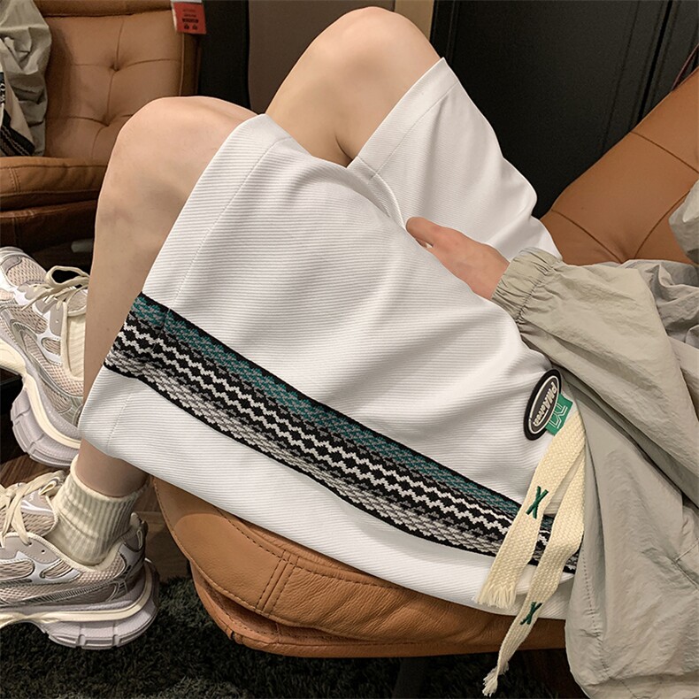 D232A-CF22-P35控48织带休闲短裤M-5XL，男装牛仔裤，电商D232A