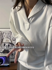 XZ809A/DR08/特P34控68280克双面德绒设计感polo衫长袖打底衫，男装T恤，星座809A(原222-1)