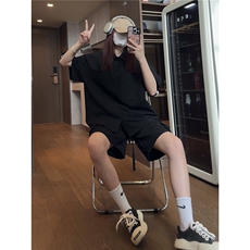 松弛感衬衫套装中性风夏新款气质慵懒高级简约短裤两件套TZ07/P70，男装牛仔裤，星座206（原A221）