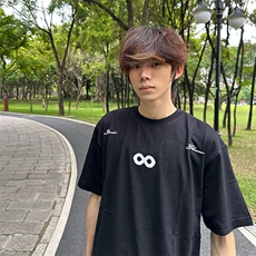 万针全刺绣解构设计260克重磅双纱纯棉高品质美式高街短袖T恤特35，男装T恤，电商A486-1