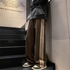 K3639-P48加绒55秋冬加厚美式潮牌灯芯绒织带垂坠感拖地休闲男裤，男装卫衣，电商A009A（原A058A）