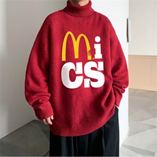 冬季高领毛衣男士加绒加厚翻领男毛线衣MG3365-P55限78加绒+10，男装针织衫/毛衣，电商B370