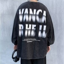 美式高街印花上衣潮牌欧美秋季潮重工水洗做旧短袖T恤T1354-P39，男装T恤，星座512-2