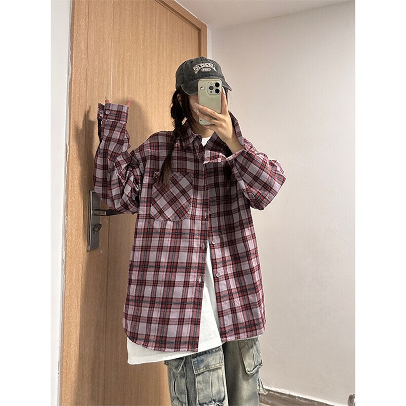 特P40无差价新款秋季百搭格子时尚长袖衬衫-HS2288,男装衬衫,电商A003