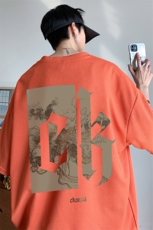 ！2024夏季新款男士潮流华夫格短袖情侣半袖TXH303P28，男装T恤，电商B220
