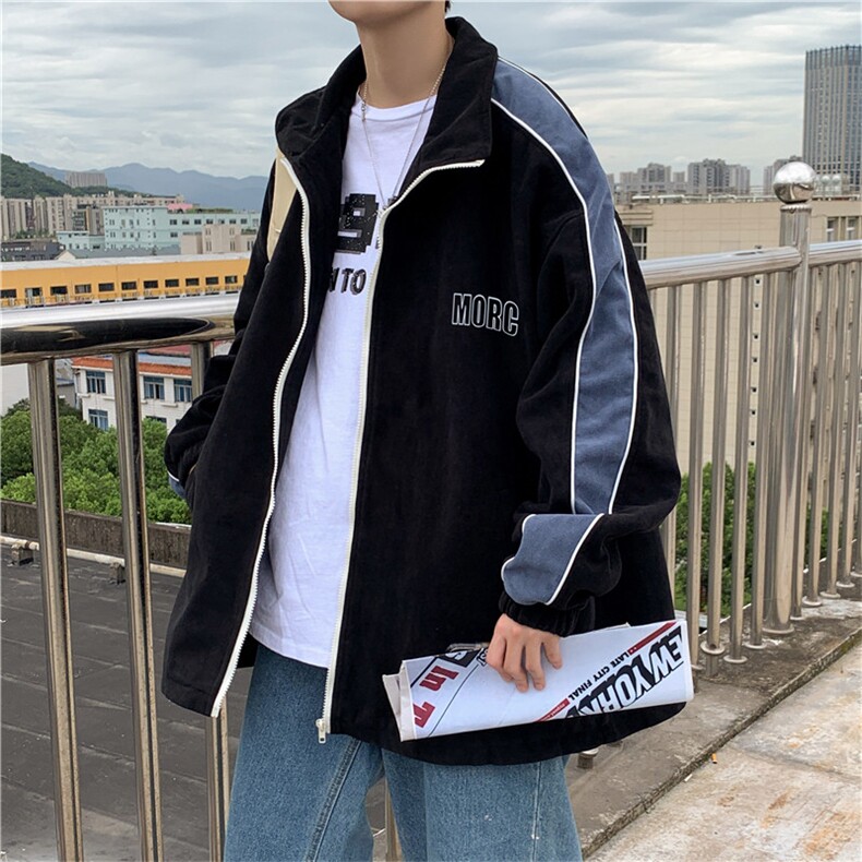 休闲上衣韩版潮流宽松百搭外套夹克立领ins网红潮牌男W1074-P58,男装夹克,星座512-2