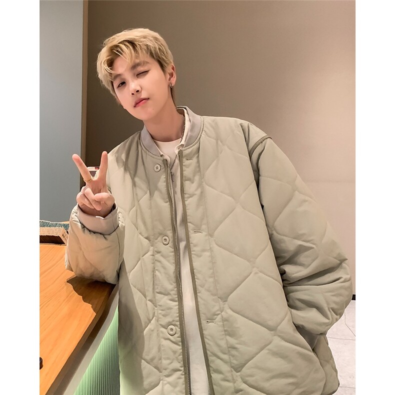 冬季绗线棉服飞行夹克复古百搭男女棉衣宽松保暖外套,男装夹克,星座715-4