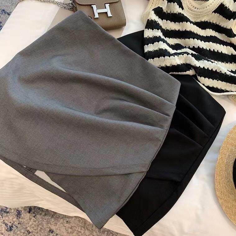 现货夏季不规则褶皱短裙巨显瘦，其它，XTZ style