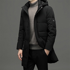BNA2197钱塘2020-2冬季厚款中年男士有帽商务休闲新款羽绒服P330，男装羽绒服，钱塘207-2