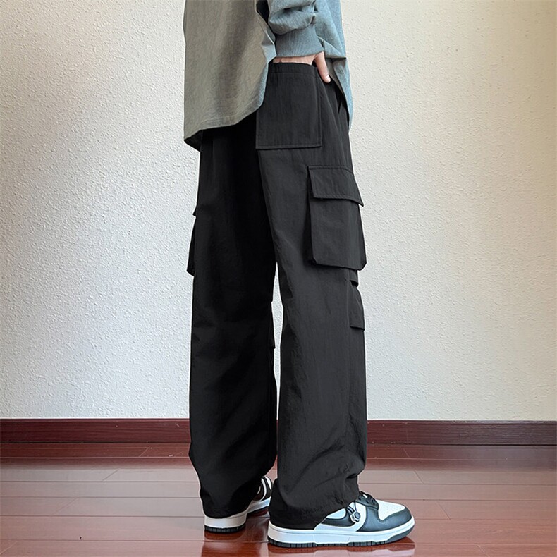 217-2-K17-P45秋季机能风伞兵防水冲锋裤男工装休闲裤大码,男装休闲裤,星座217-2
