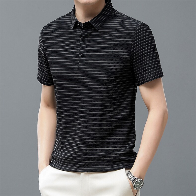2024夏季新款短袖T恤男上衣薄款休闲宽松半袖poloT恤ZL66362-P62,男装Polo衫,星座1105-3