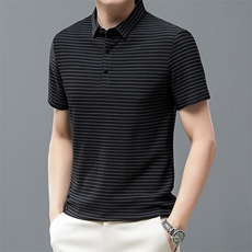 2024夏季新款短袖T恤男上衣薄款休闲宽松半袖poloT恤ZL66362-P62，男装Polo衫，星座1105-3