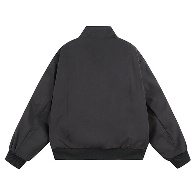 高品质春装新款老钱风美式高街解构立领棒球服飞行夹克潮休闲外套,男装夹克,电商A443