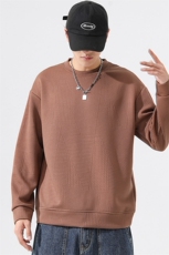 M-8XL秋季胖男生圆领提花卫衣男59，男装卫衣，星座209