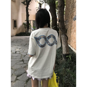 【有货】BK916CC-特P35民族风元素贴布刺绣短袖T恤男女款