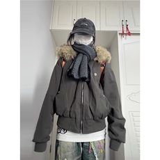 东北零下毛领棉服男女加厚冬季，男装棉衣，星座603-2
