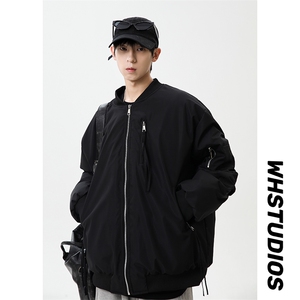 秋冬新款港风日系复古立保暖棉服棒球服男 XZ213-MF02-P128控148图片