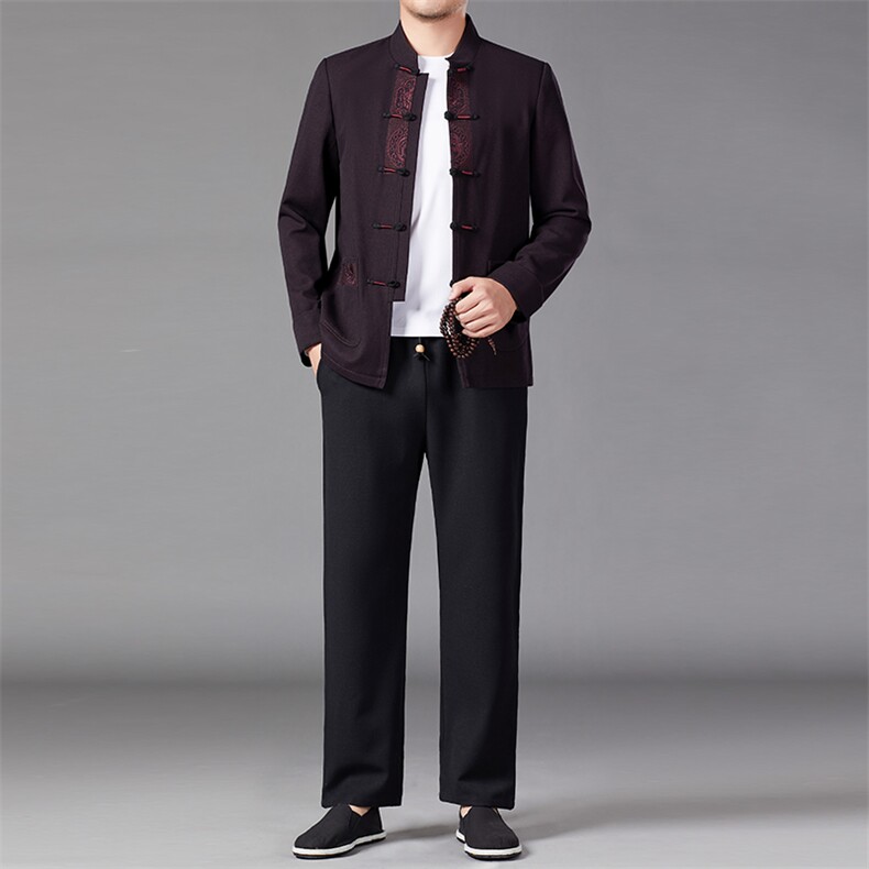 BAMJ-7807R钱塘2020-2秋冬季厚款羽绒中年男士休闲套装数据好P260,男装休闲套装,钱塘207-2