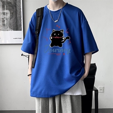 华夫格t恤男短袖男大码五分袖HT73412-P22，男装T恤，电商A040