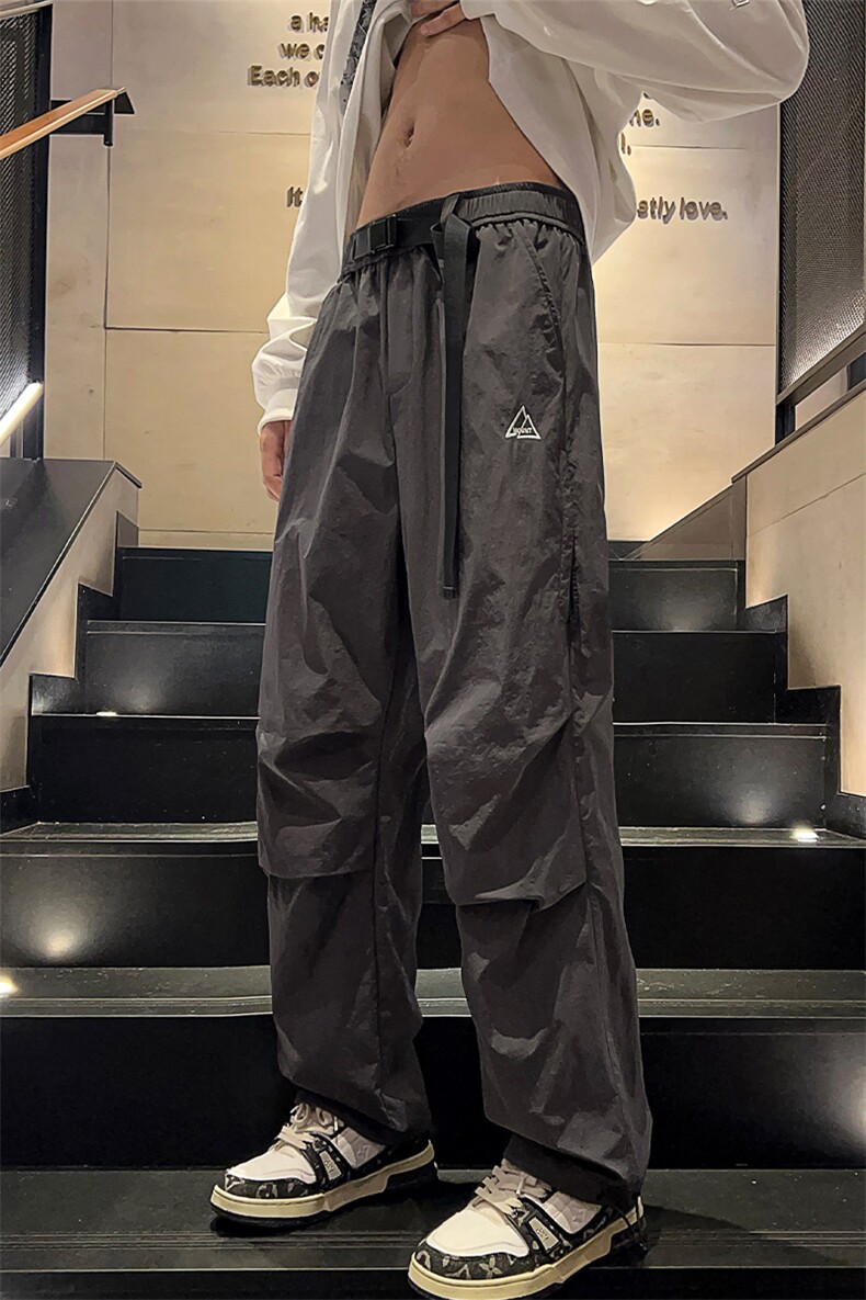 24春款纳米皱工装裤休闲裤束脚裤男KP206P55,男装休闲裤,星座1204-3