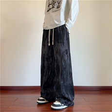 抖音品质新款拼接扎染灯芯绒设计感休闲裤B315-K25497-特p25控48，男装休闲裤，电商B315