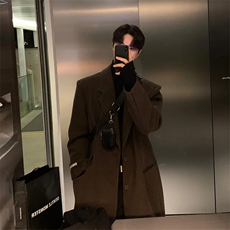 现货~加棉毛呢大衣男装中长款呢子风衣加厚外套716A-A022P110，男装风衣，星座716A（原星座815-4）
