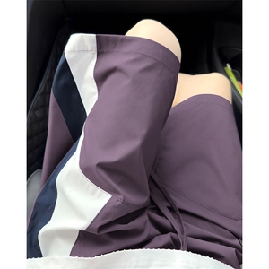 特批P25无差价夏季冰感冰丝拼接撞色大码复古薄款五分裤男DK5989图片