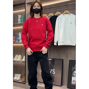 1506-1/WW6961/P37印花秋冬卫衣男韩版新款圆领宽松上衣港风潮流图片