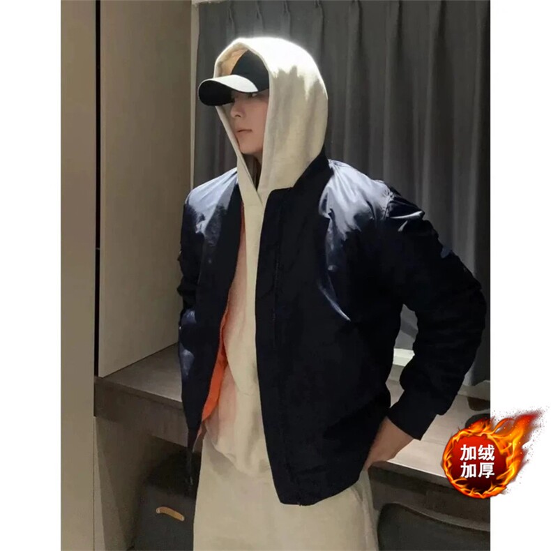 网图有货 MA1飞行员夹克男秋冬加棉外套 J216-常规P85 加棉P100图片