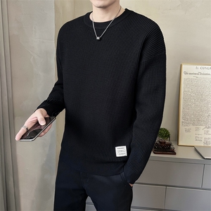 M-2XL B353 MY909 P80 白店主风宽松秋冬男士潮版针织衫套头毛体图片