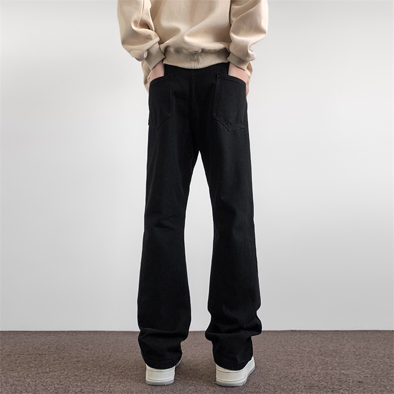 A178 秋冬季牛仔裤男直筒修身显瘦百搭潮牌裤子740 P40限价59图片