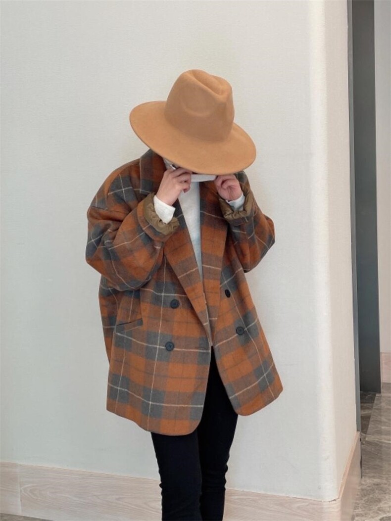 新款格子外套，好看，其它，麦缇诺