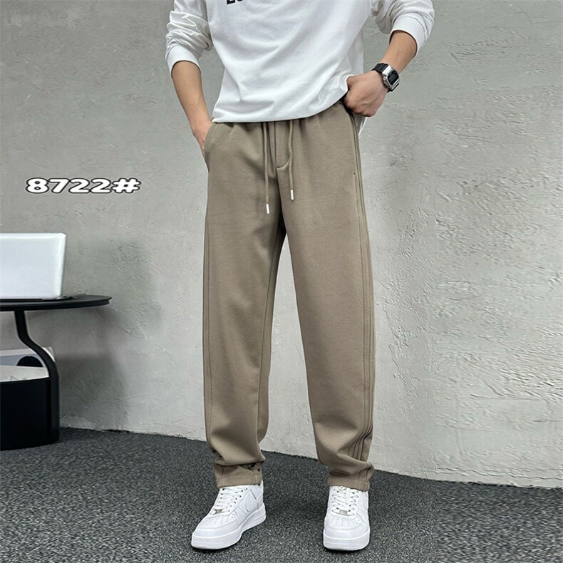 松紧抽绳男宽松休闲裤 百搭运动裤卫裤 A329-K8722-P60图片