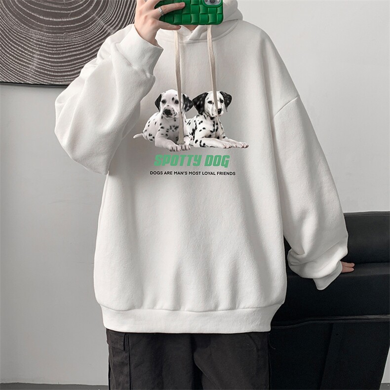 WY2263-P35加绒款-P40纯棉连帽卫衣男大码运动帽衫宽松薄外套男,男装卫衣,电商A040