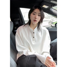 秋季美式高街cleanfit亨利领打底长袖货号C25189特P28，男装卫衣，电商A063