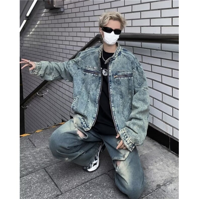 2023美式秋季夹克新款男时尚潮外套N1224P78,男装夹克,星座1116-2