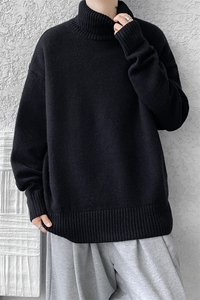 8XL-M 神款搭配！！！特大码高领毛衣男打底衫百搭内搭MY1214P45图片